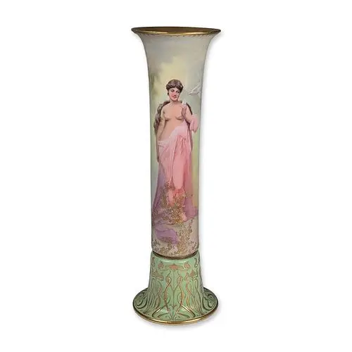Royal Doulton Burslem by Sidney Tushingham Art Nouveau Porcelain Vase