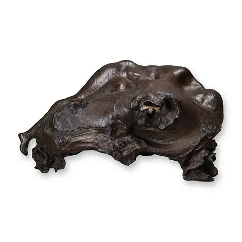 Large Art Nouveau Cast Bronze Box in the Form of a Reclining Nude Female Figure