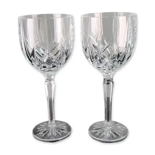 Pair of Marquis by Waterford Brookside Crystal Water Goblets