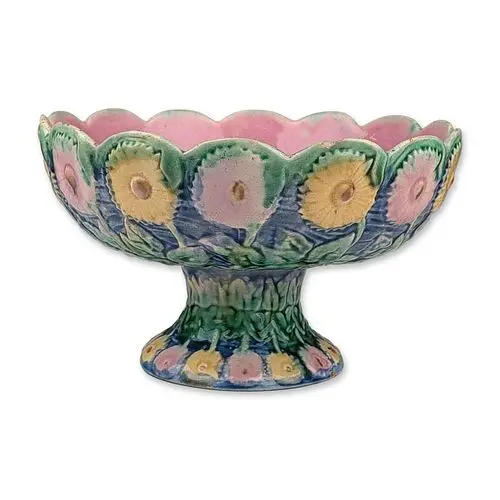 Vintage Regency Smith and Hill Footed Majolica Bowl