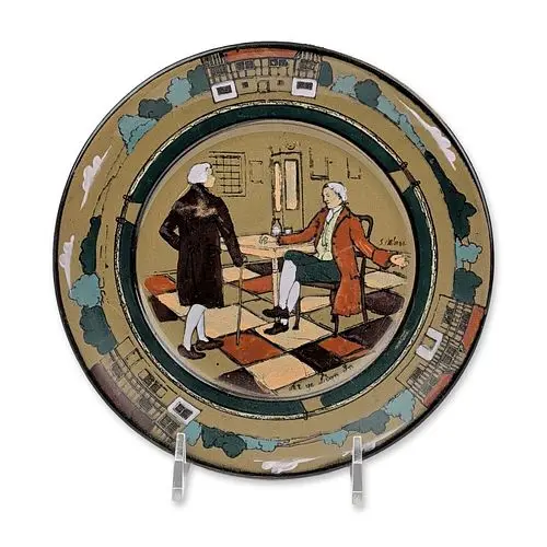 Buffalo Pottery Deldare Ware Ye Lion Inn Earthenware Plate