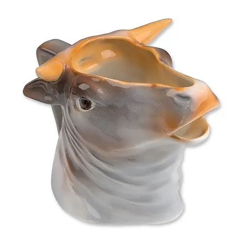 Royal Bayreuth Bavaria Porcelain Bull Head Figural Creamer
