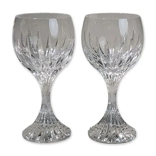Pair of Baccarat Massena Crystal Wine Glasses