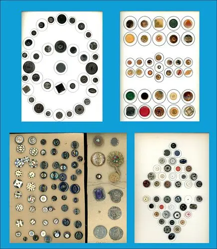 4 PLUS CARDS OF DIVISION ONE AND THREE BUTTONS
