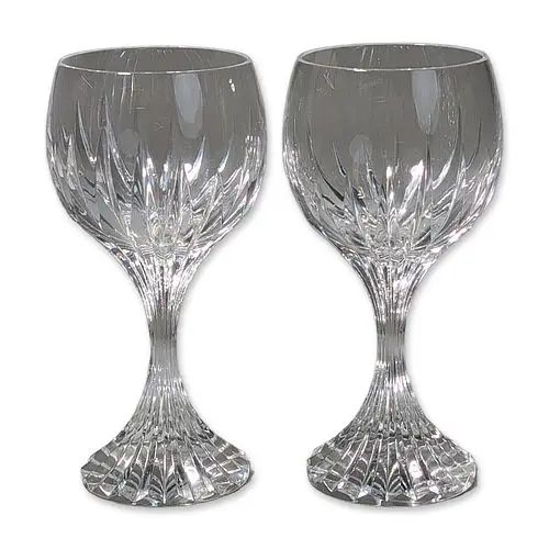 Pair of Baccarat Massena Crystal Wine Glasses