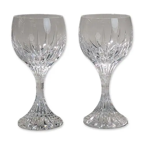 Pair of Baccarat Massena Crystal Wine Glasses