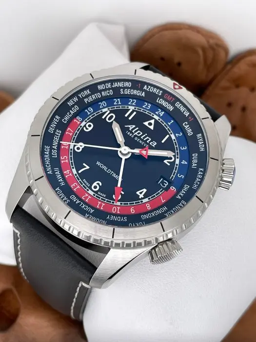 Alpina - Startimer Pilot Worldtimer GMT - AL-255BRB4S26 - Men - 2020-2025