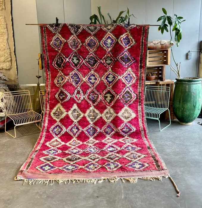Vintage Talsint Rug from the Haouz Region – Handwoven...