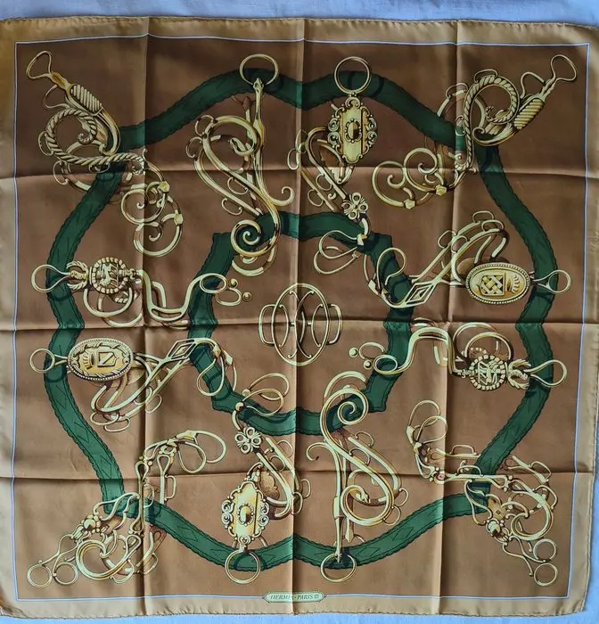 Hermès - PROFILÉ by Shan-Merry, 1974 - Foulard