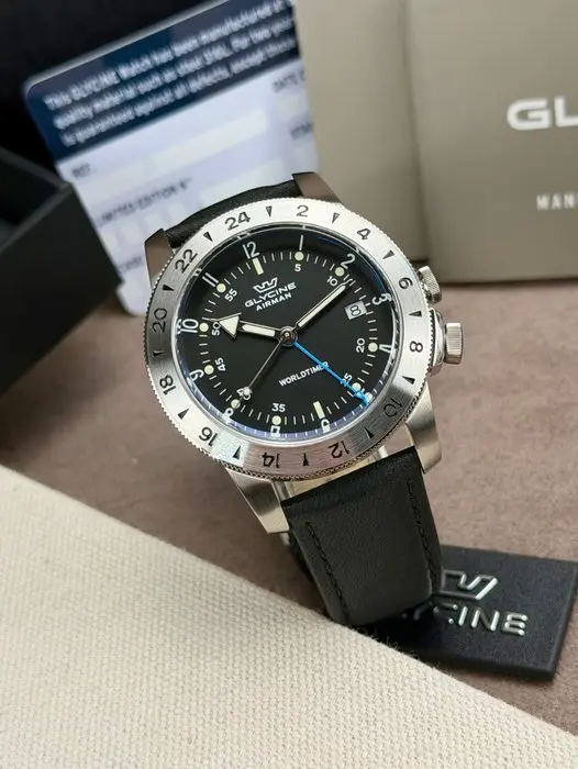 Glycine - Airman GMT black Date - GL1048 - Men - 2020-2025