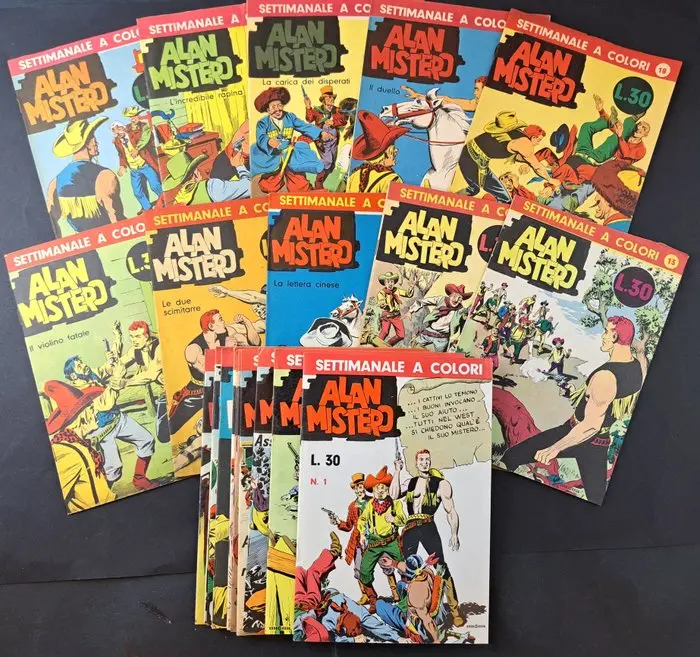 Alan Mistero Semi-Completa - 21 Comic - First edition - 1965