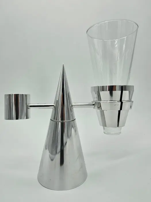 Vintage Wash basin set - Steel, Glass
