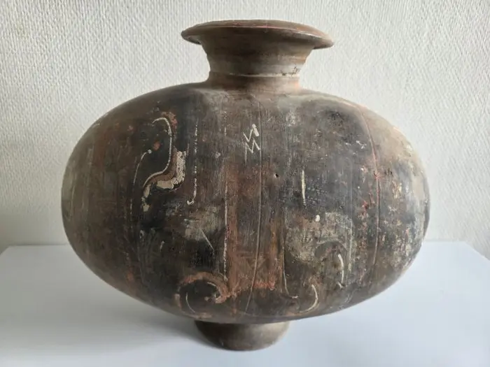 Warring States Period to Han Dynasty Cold-painted...