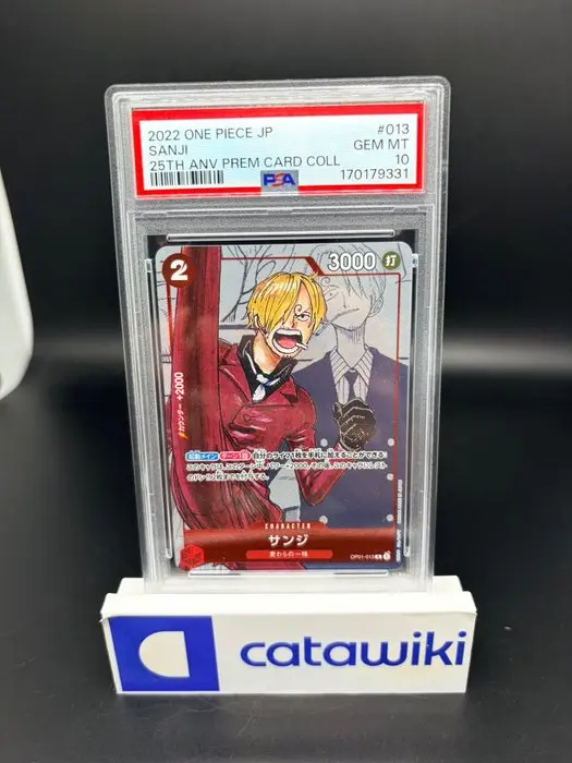 One Piece - 1 Graded card - Sanji R-P - OP01-013 - PSA 10...