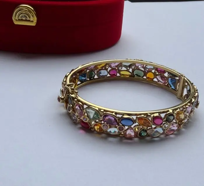 Bangle - 18 kt. Yellow gold - 20.00ct. tw. - handicraft