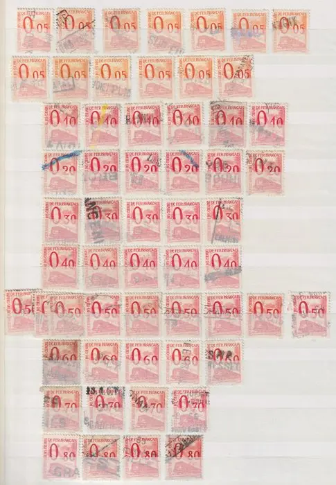 France 1960 - Beautiful set of stamps known as “Petits colis,” between Nos