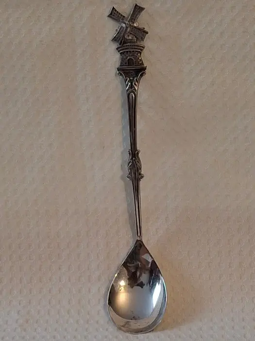 Cream ladle - Long silver