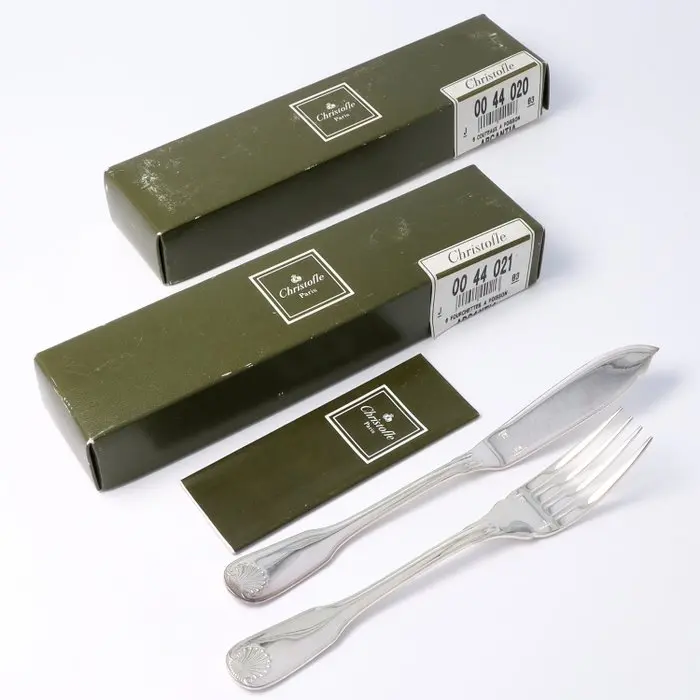 Christofle, Model: Arcantia. - Fish cutlery set for 6 (12) - Silverplated