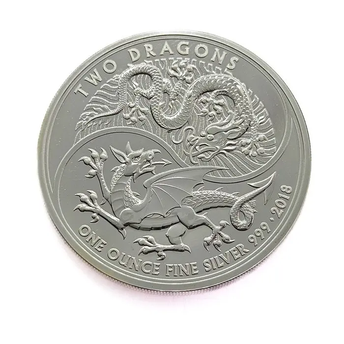 United Kingdom. 2 Pounds 2018 - Two Dragons