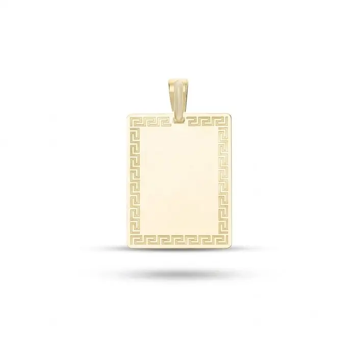 Pendant - 18 kt. Yellow gold - Engravable medal 2.3 g