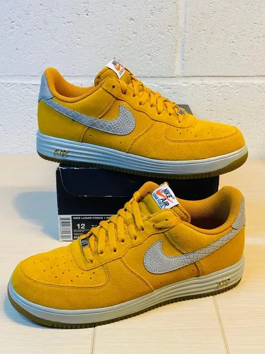 Nike - Lunar Force 1 Reflect Gold Silver P46 - Sneakers - Size: EU 46