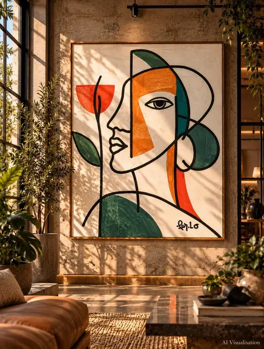 Claudia Fer.Lo - Garden Within - Acrylic on canvas 100 x 80 cm "XL"