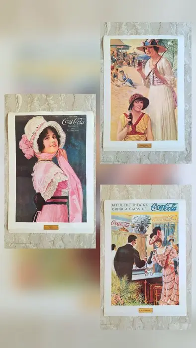 Coca-Cola - Coca-Cola - In the Theatre - Betty 1914 - Beach Girls 1918 - 1970s