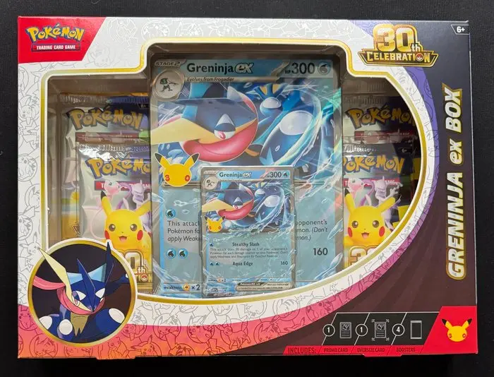 1 Box - Pokémon 30th Celebration Greninja ex Box – Sealed...