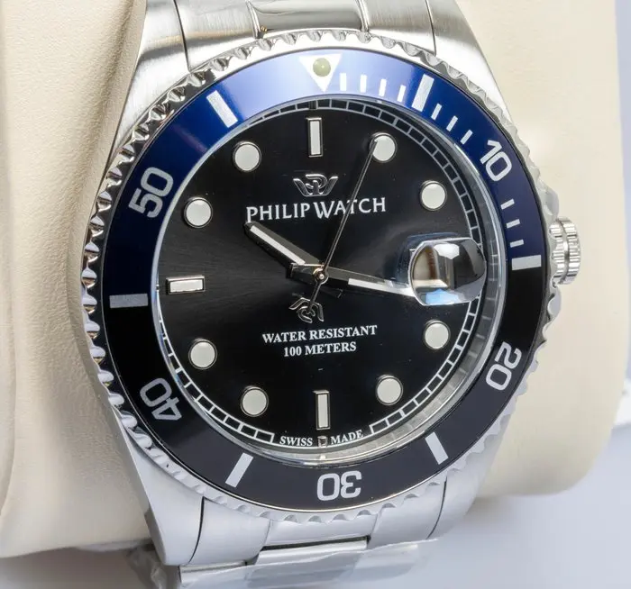 Philip Watch - Caribe Sport - Blue/black - Swiss Made...