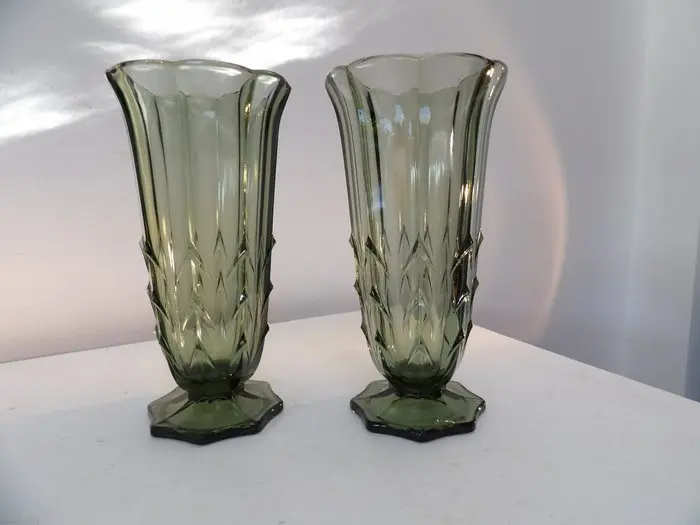 Val Saint Lambert - Charles Graffart - Vase (2) - Mirandole - Glass
