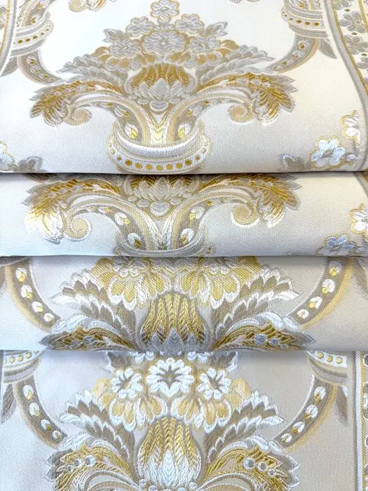 1735★ Fine jacquard fabric with Baroque ornamental...