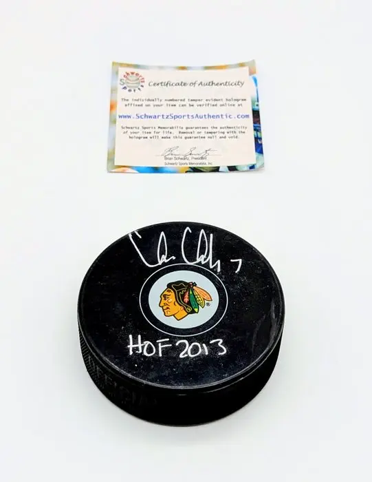 Chicago Blackhawks - Chris Chelios - Signed NHL Chicago...