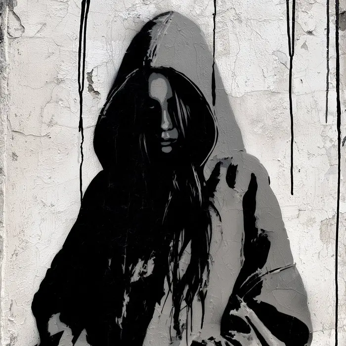 David Law (1967) - Billie Eilish II (Stencil)