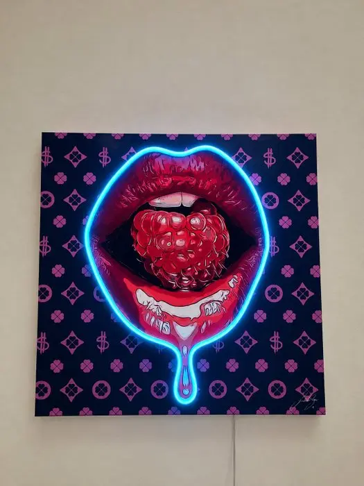 LEDMansion - Forbidden Taste 50x50cm | Led Wall Artwork