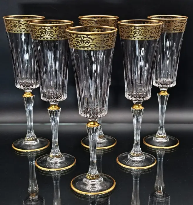 Artemisia - Champagne flute (6) - Crystal