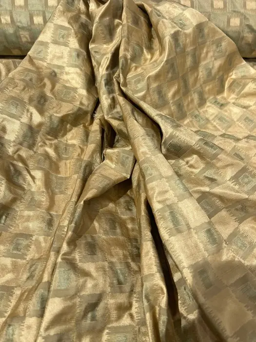 Pure silk jacquard fabric 780 x 140 - Textile - 780 cm - 140 cm