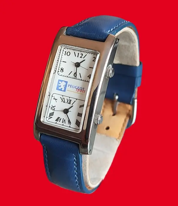 Peugeot Sport - Dual Time - Montre tank vintage