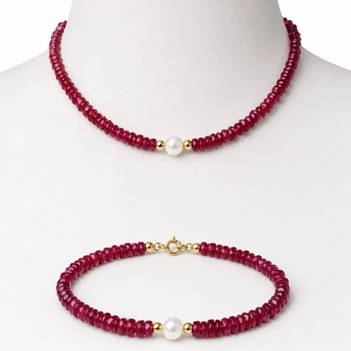 No reserve price - Necklace - 18 kt. Yellow gold - Pearl