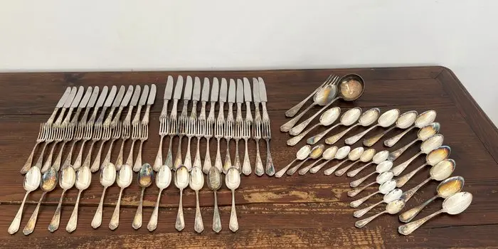 Broggi - Cutlery set (87) - Steel, Silverplated