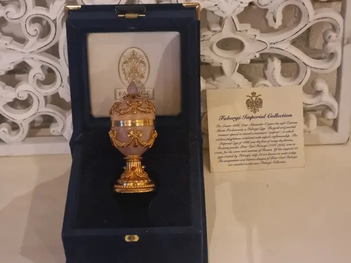 Fabergé egg - Fabergé style - Imperial Laurier Rose...