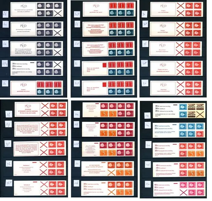 Netherlands 1966/1973 - Collection of better stamp booklets.