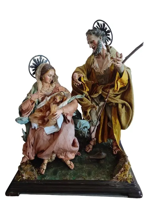 Statue, Gruppo della natività - 40 cm - Earthenware