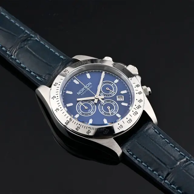 Norton - Tenax - Chronograph 42mm - Cassa Lucida e...