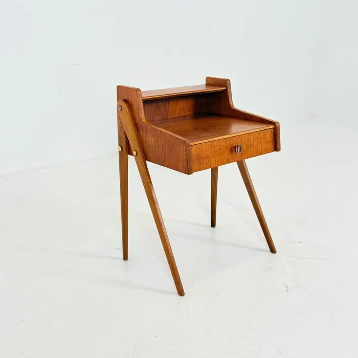 Sewing box - Teak - Vintage Side Table