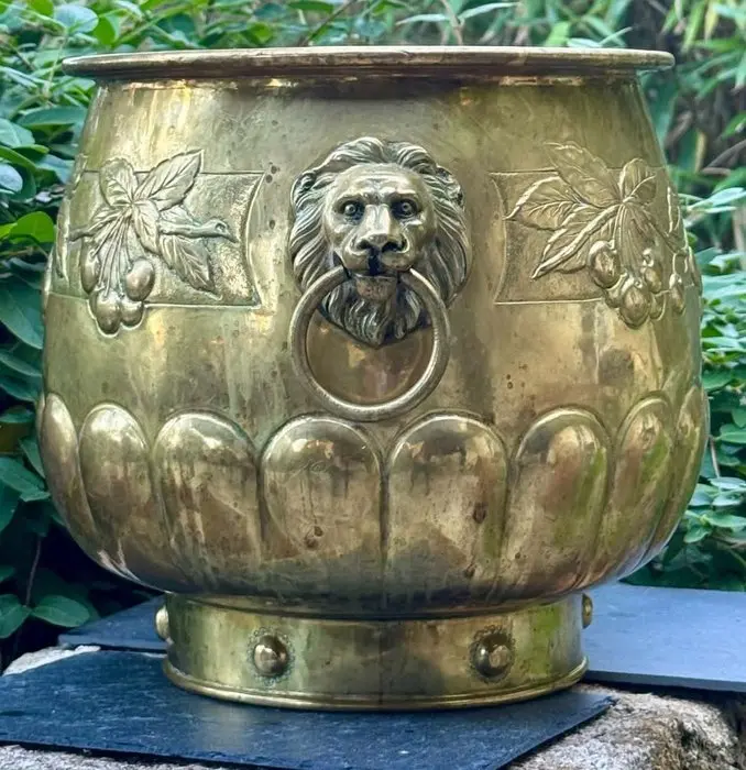 A.Raulin Dinant - Jardinière - Brass - The 1890s