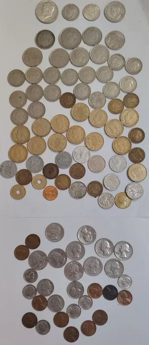 World. Collection of coins incl. silver 1944 (No reserve price)