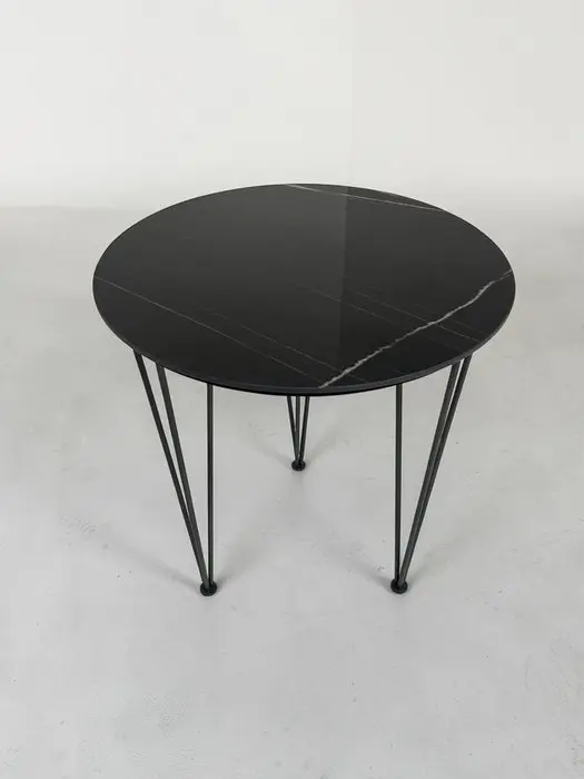 Maconi - Side table - Pyramid - Gres / painted metal tubes