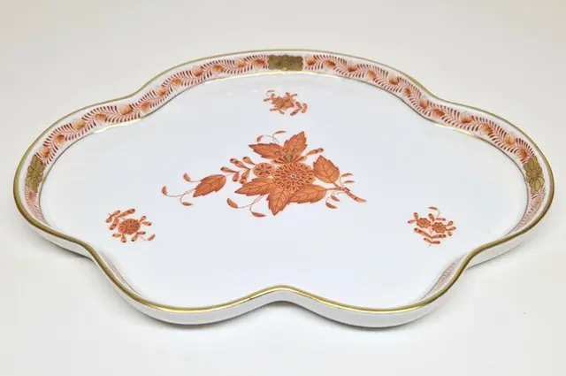 Herend - Serving dish - 7621 | AOG 4 - Porcelain - Tray Apponyi Orange