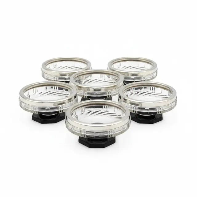 Mastro Argentiere Italiano - Dessert service - 6 Coppette...
