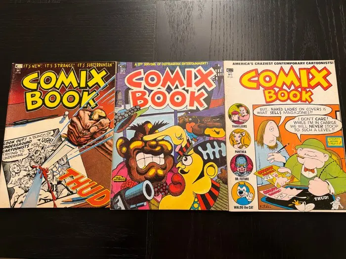 Comix Book 1;2;3 - Comix Book - 3 Comic - First edition - 1974/1974